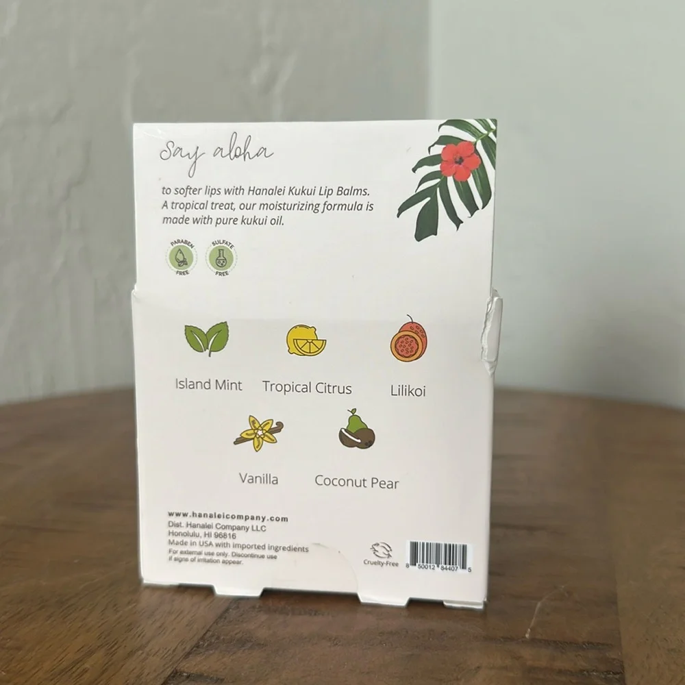 🌺 Hanalei Hawaiian Lip Balm Set - Picture 2 of 2